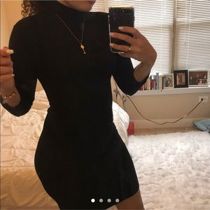 Black turtleneck dress